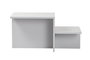 Nordure Harmony Mesa de Café Gris 80x40x40 cm Elegante y Moderna para Sala de Estar